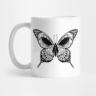 Butterfly skull Mug
